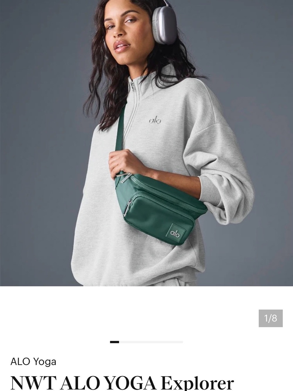 ALO Yoga Explorer Fanny Bag in Winter Ivy Green
